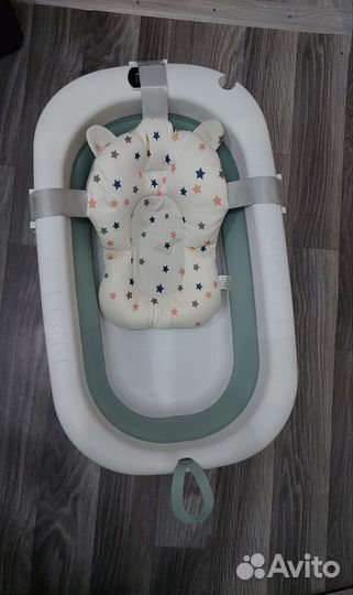 Ванночка для купания складная с матрасиком