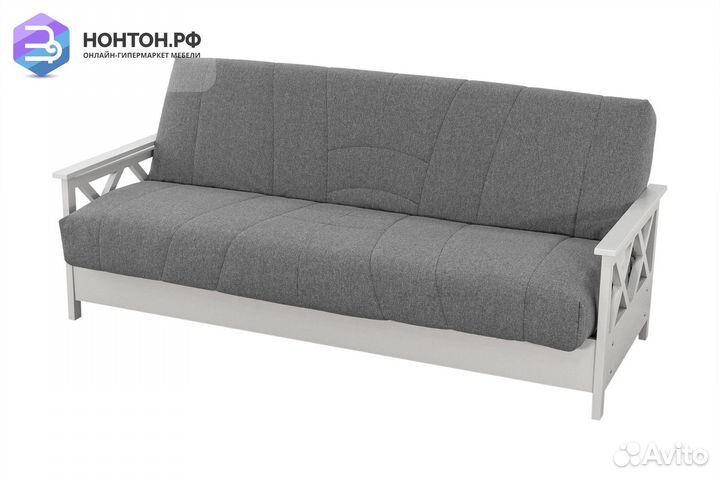 Диван книжка Ручеек Массив серый