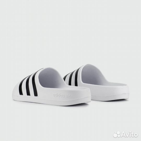 Шлёпки Adidas adifom Slide White Black Wmns