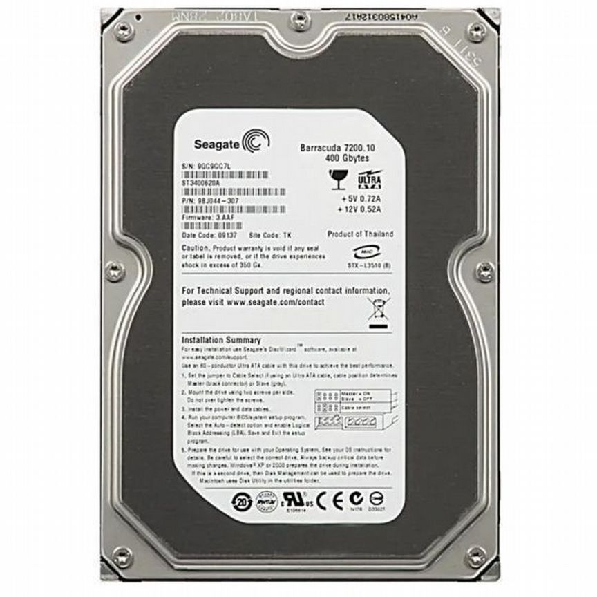 [ST3400620A] Жесткий Диск Seagate 400gb Ide 3.5 St3400620a