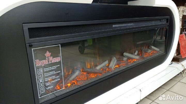 Камины электрические встраиваемые, очаги линейные