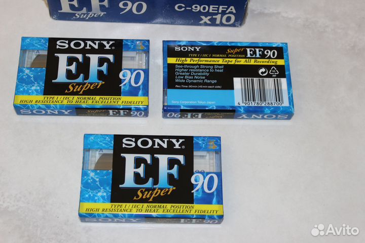 Кассеты sony super EF 90