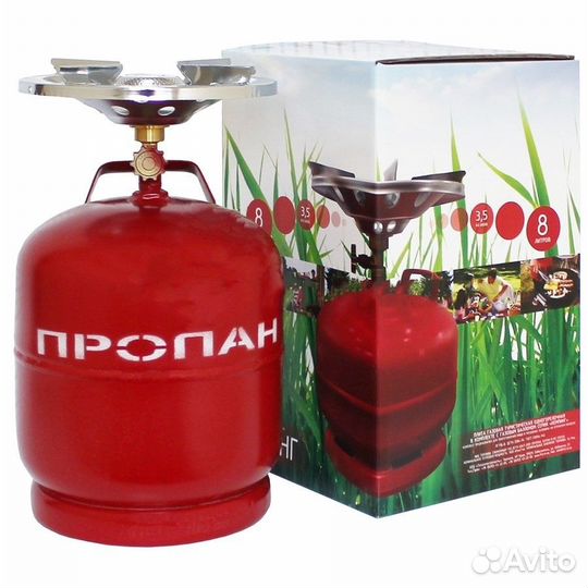 Комплект газовый «Кемпинг», баллон 8л Россия