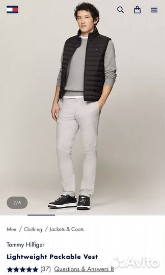 Мужской жилет Tommy Hilfiger оригинал
