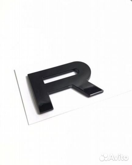 Надпись Range Rover черный глянец