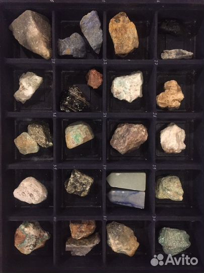 Коллекция камней и минералов набор СССР