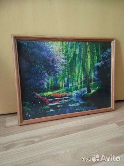 Картина готовая из алмазной мозаики