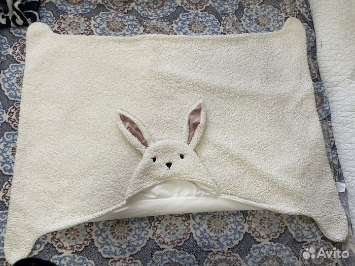 Бортик-косичка 420 см голубой, плед Mjork,плед h&m