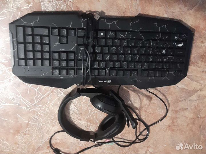 Комплект Оклик HS-HKM100G Imperial (Клав.наушники)