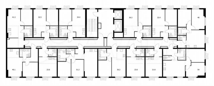 2-к. квартира, 36,3 м², 10/17 эт.