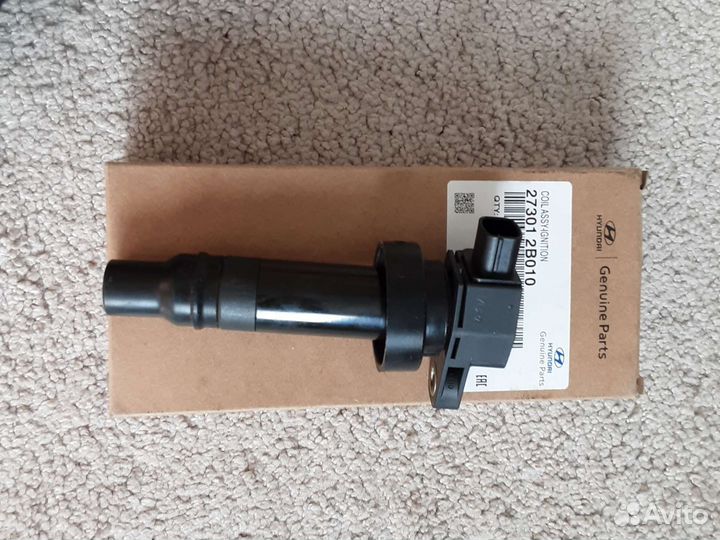 Катушка зажигания hyundai Solaris/kiо 27301-2B010