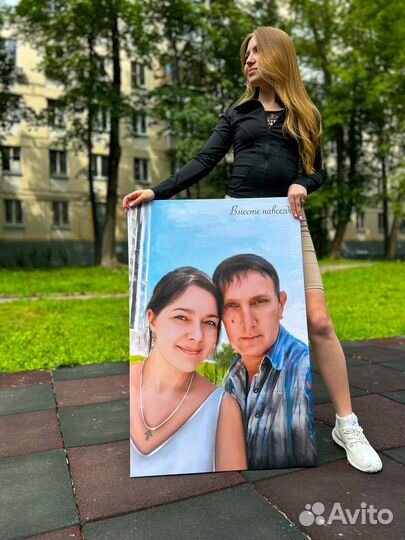 Портрет по фото, картина на холсте