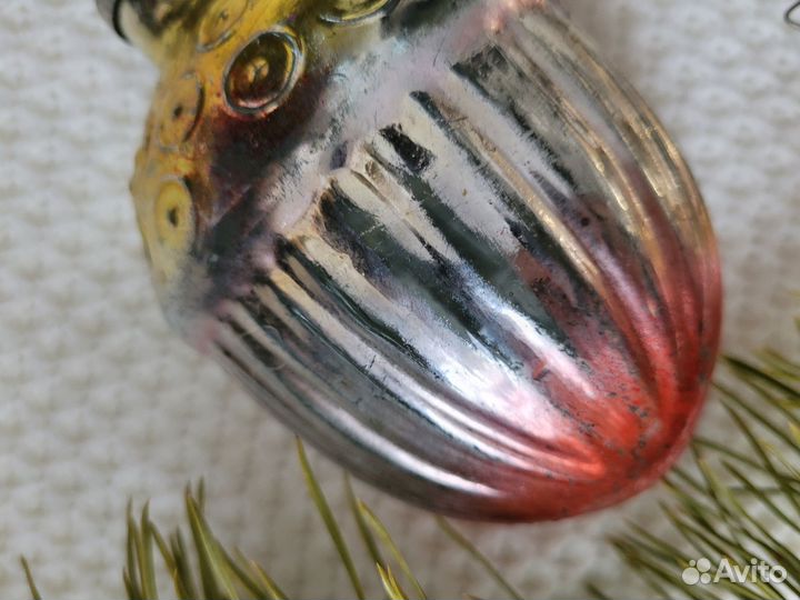 Елочные игрушки кремлевский желудь большой СССР