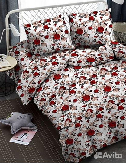 Белье постельное 2 сп и Евро, плед