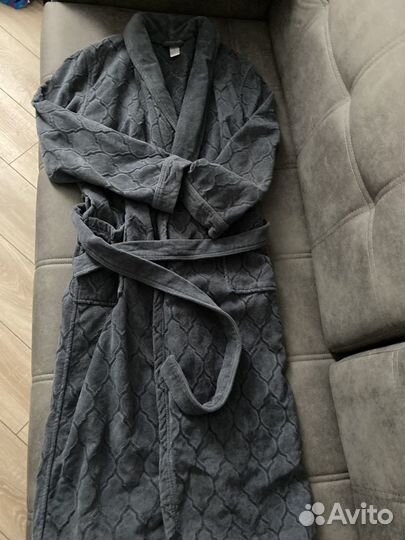 Домашний махровый мужской халат