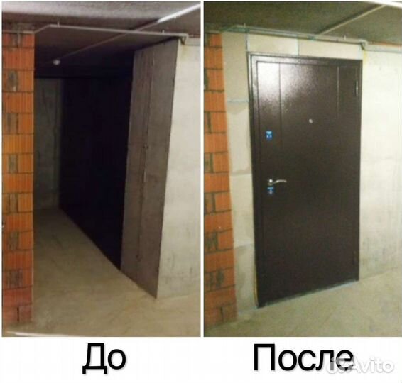 Установка дверей входных