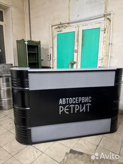 Мебель из металлических бочек