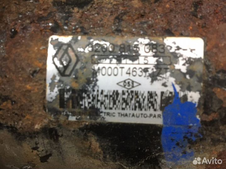 Стартер renault logan