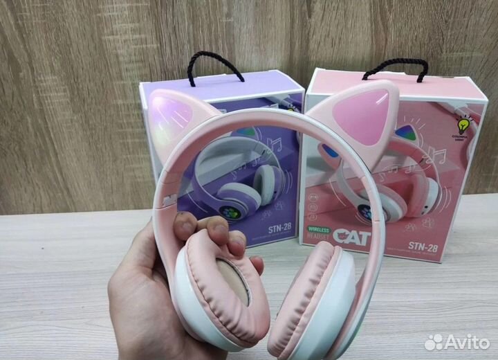 Наушники с ушками детские STN-28