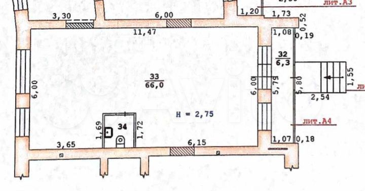 Магазин, офис с отдельным входом, 1 этаж, 75 м²
