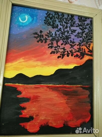 Картина написанная от руки