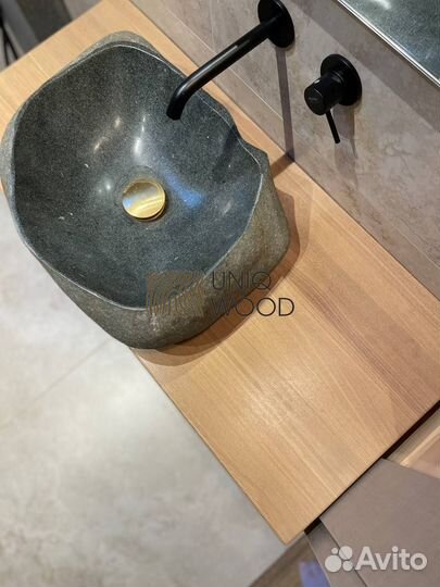 Тумба под раковину из дерева лофт