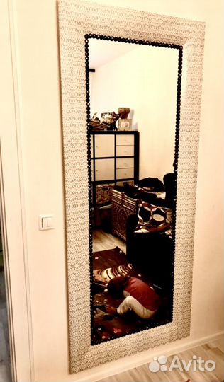 Зеркало напольное массив handmade