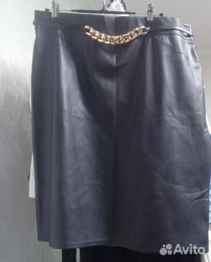 Кожаная юбка