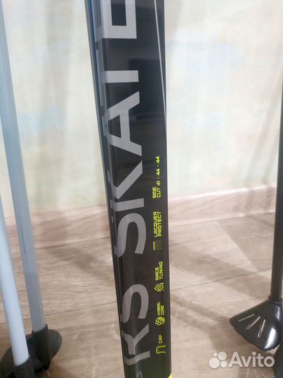 Лыжи беговые коньковые 160, 180 см, палки Fisher