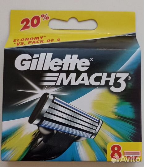 Gillette mach 3 евро упаковка
