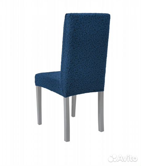 Чехлы на стулья со спинкой 4 шт, цвет Индиго