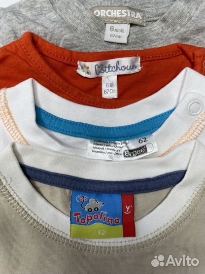 Пакет брендовых вещей на мальчика 62-68