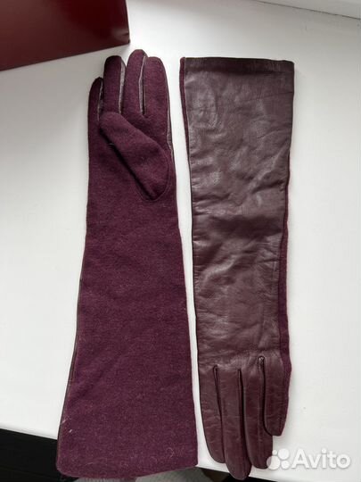 Перчатки женские кожаные