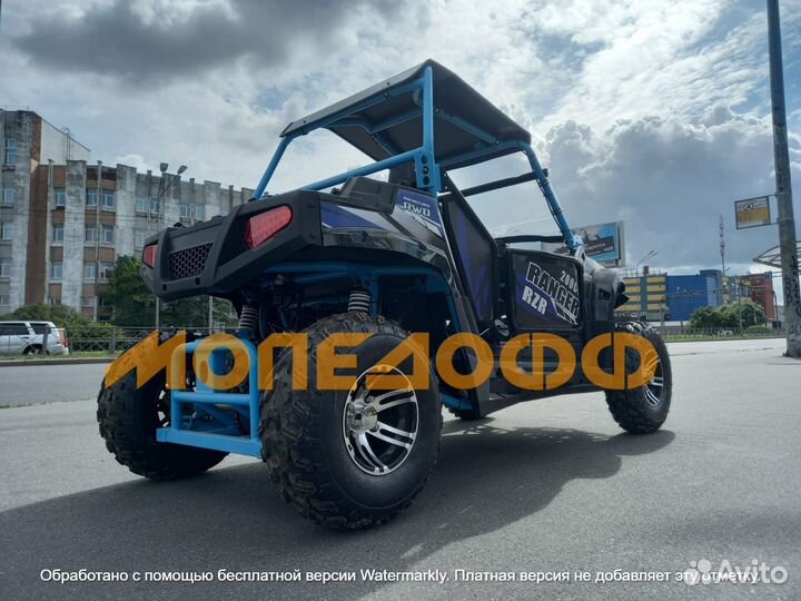 Багги UTV RZR 200 EFI blue + шлем