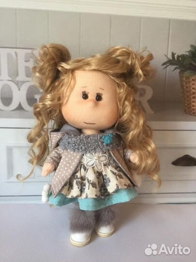 Интерьерная текстильная кукла