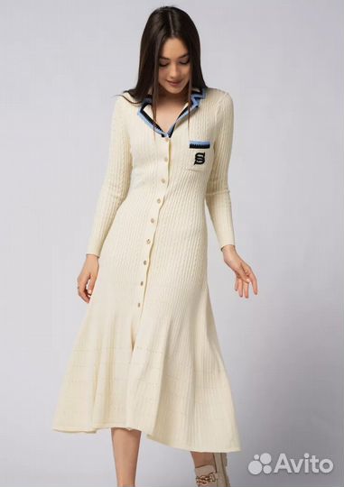 Трикотажное вечернее платье sandro Сандро