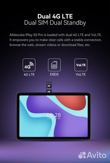 Новый Alldocube iPlay 50 Pro 8/128 Helio G99 LTE