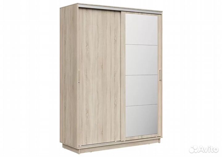 Шкаф-купе Симпл с зеркалом двухдверный