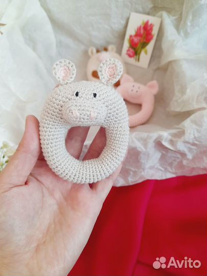 Набор детских погремушек ручной работы