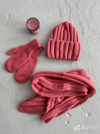 Варежки+шапка+шарф