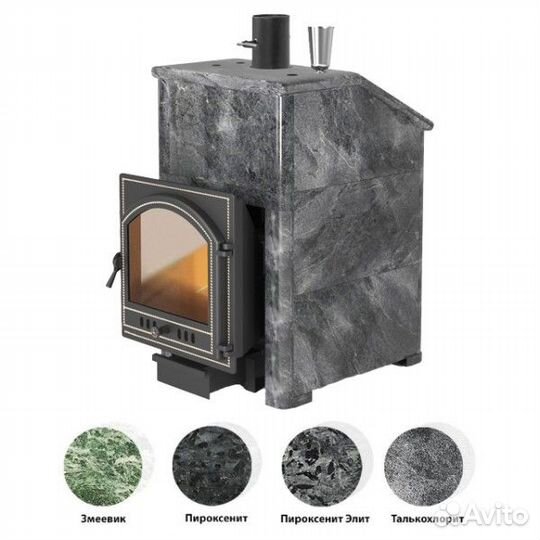 Банная печь Везувий Легенда Ретро 24 205 в облицов