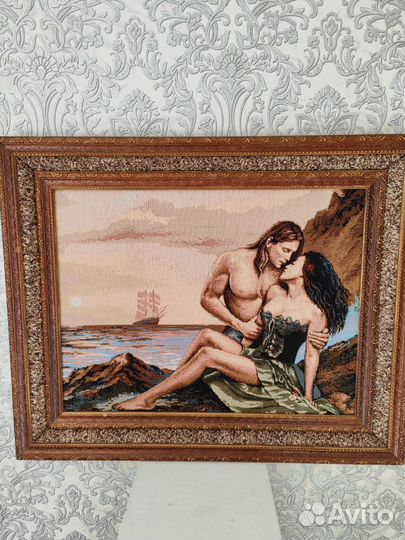 Картина гобелен пара