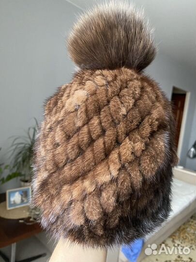 Шапка норковая женская