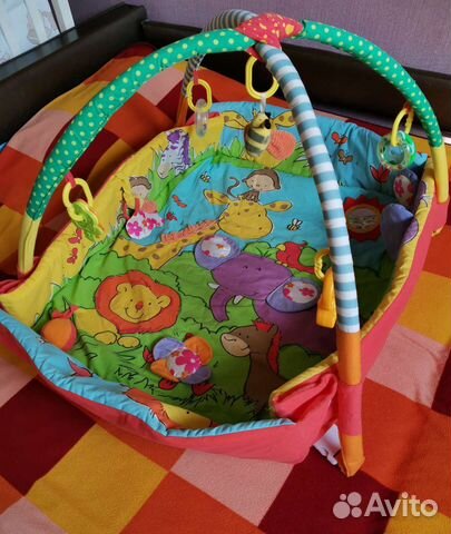 Развивающий коврик с бортиками