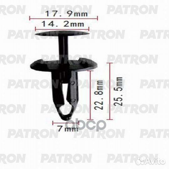 Клипса пластмассовая Ford применяемость: панель