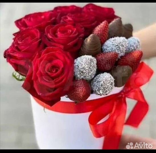 Букеты из клубники в шоколаде