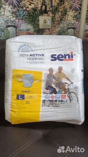 Подгузники трусы Seni L 30 шт