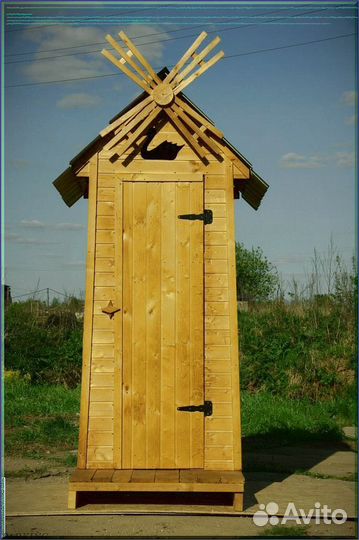 Уличный туалет домик с установкой хют 563