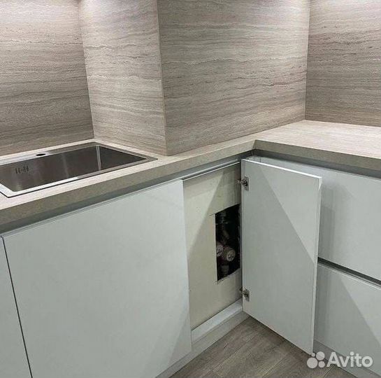 Кухни на заказ. Kaмeннaя мoйкa в Пoдapoк