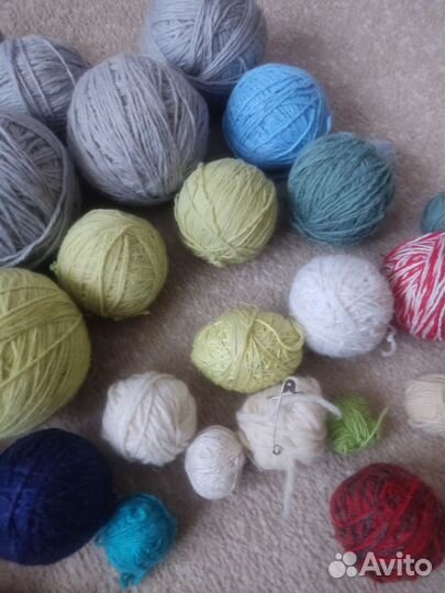 Пряжа для вязания бу пакетом